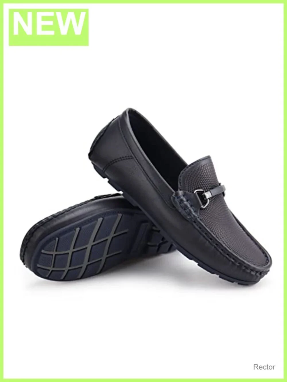 Kids Penny Loafer Slip-On Dress Shoes with Metal Buckle